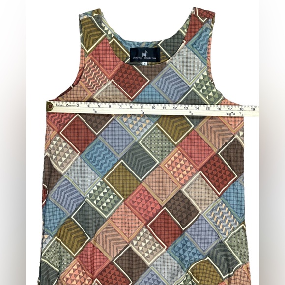 Peruvian‎ Connection Women’s Size 6 Patch / Aztec A Line Earth Tones Dress - Picture 3 of 8